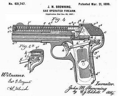1900: the first modern semi-automatic pistol